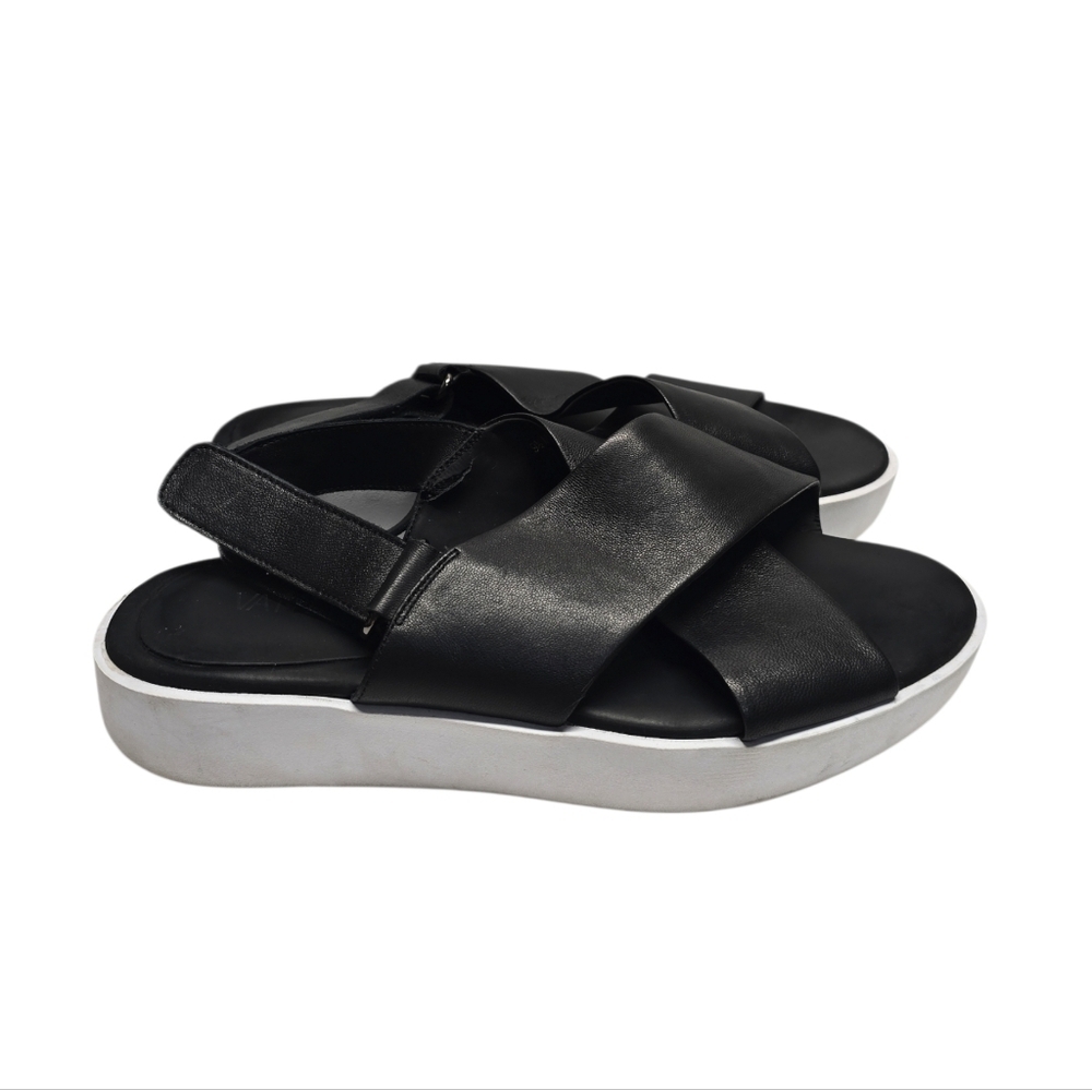 {Vaneli} Clead Strap Slingback Sandal Flatform Platform Open Toe Black - Picture 3 of 16